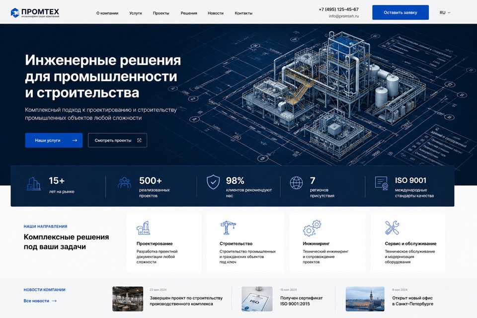 Пример: многостраничный сайт